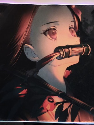 Mousepad RGB Demon Slayer Nezuko Kamado καινούργιο, σύνδεση USB, 60x35cm