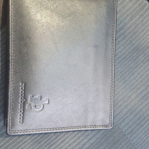 Rocco Barocco men's wallet like new, genuine leather, black