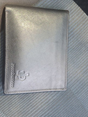Rocco Barocco men's wallet like new, genuine leather, black