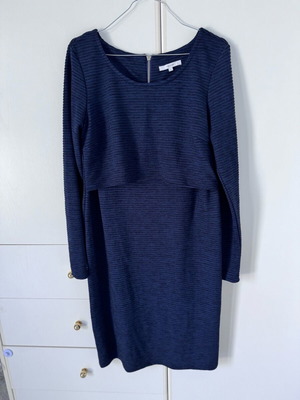 Φόρεμα εγκυμοσύνης και θηλασμού Noppies καινούργιο μπλε σκούρο μακρυμάνικο