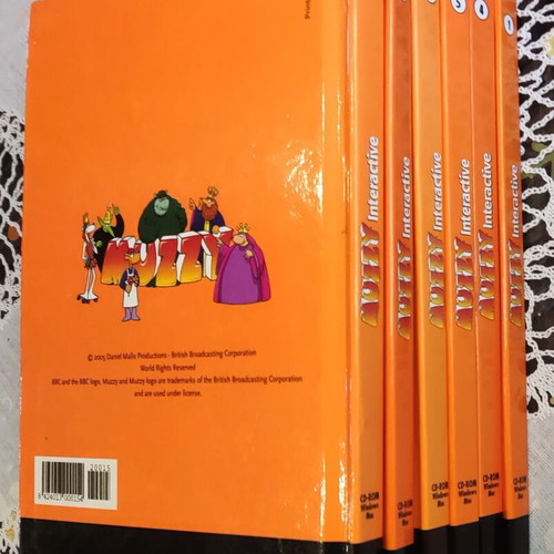 Muzzy Interactive 6-Book Set with CD ROM like new, language learning