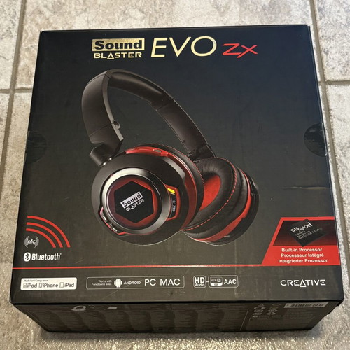 Creative Sound Blaster EVO Zx Gaming Headset used, Bluetooth NFC 7.1