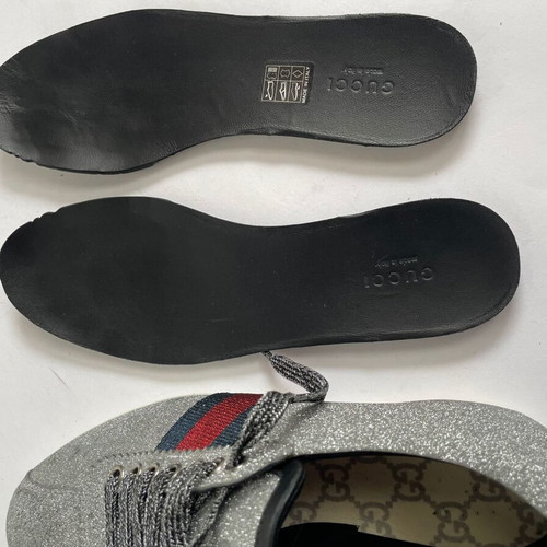 Gucci sneakers like new, size 37.5, silver