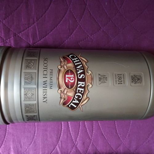 Chivas Regal Whisky collectible boxes used, set of 5 pieces