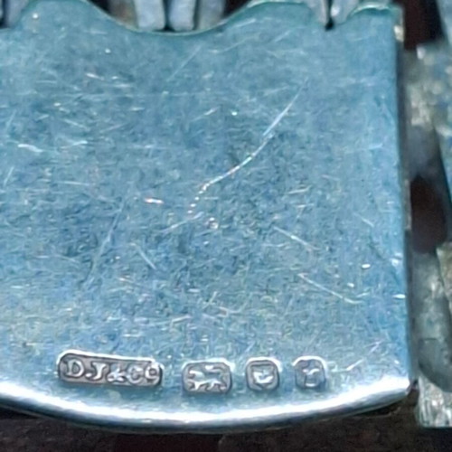 Vintage English silver bracelet