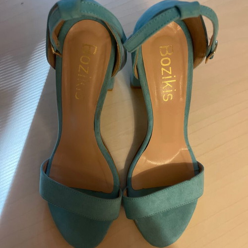 Bozikis sandals used, turquoise, size 37