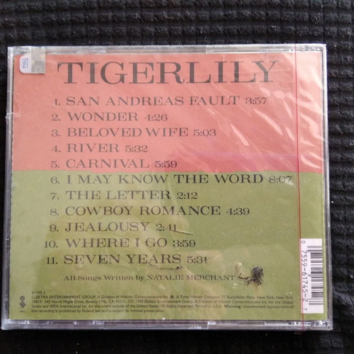 Natalie Merchant Tigerlily CD new, rock
