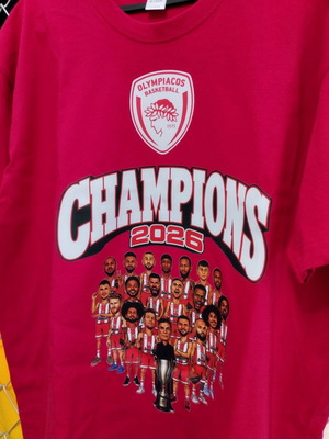 T-shirt Olympiacos champions new