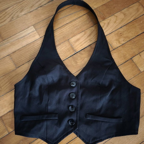 Black vest like new, size S / 36 / 8