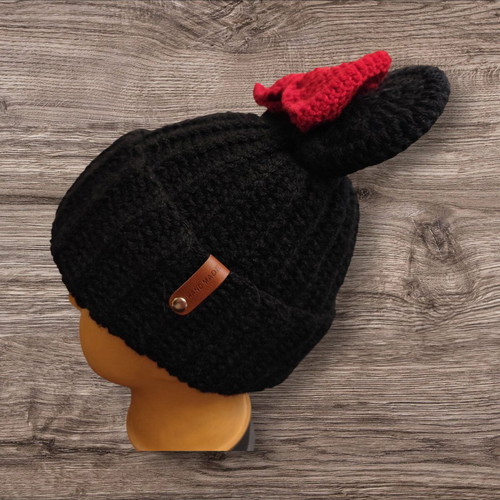 Minnie Mouse hat and scarf new set, 50% wool and 50% acrylic