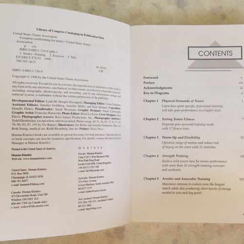 Book Complete Conditioning for Tennis used, Human Kinetics 1998