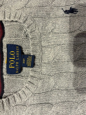 Ralph Lauren kids sweater gray like new, size 2