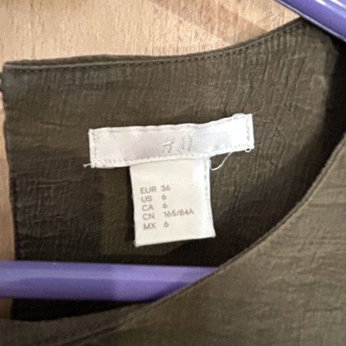 H&M χακί γυναικεία μπλούζα μέγεθος S μεταχειρισμένη
