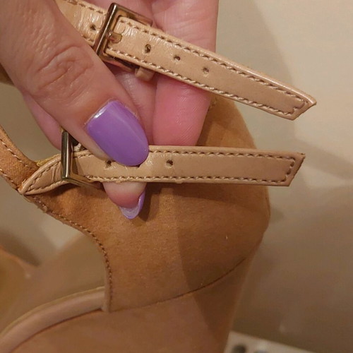 Stradivarius platforms used, size 38, salmon color