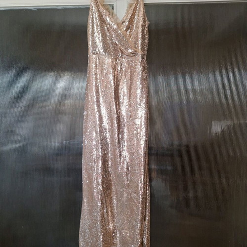 Access Fashion Dress New with Two-Tone Sequin, Long Length, Medium-Large