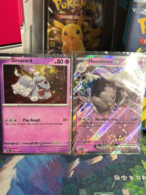 Greavard 2swirl Cosmos holo and Houndstone Ex Promo new bundle