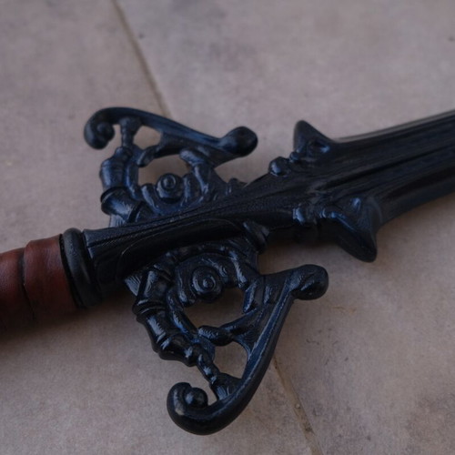 Sword of Miracles Lineage 2 cosplay, 3D printed, leather handle