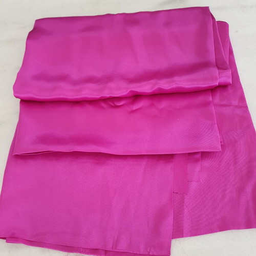 Satin fabric fuchsia, new, 2 meters length, 110 cm width, high quality