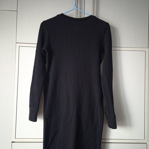 Zara midi fitted seasonal dress with stretch size M like new black