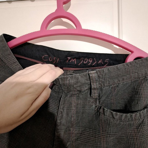Cosi Jeans men's checkered jeans like new, gray brown