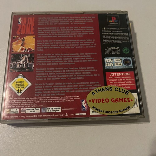 Nba In The Zone PlayStation (PS1) used CIB