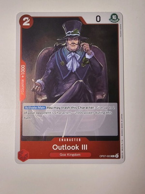 Outlook III One Piece Card Game OP07-003 Rare