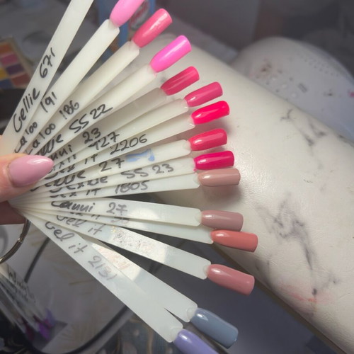 Nail products like new, 110 nail polishes, dual forms, gel tips, powders, rhinestones