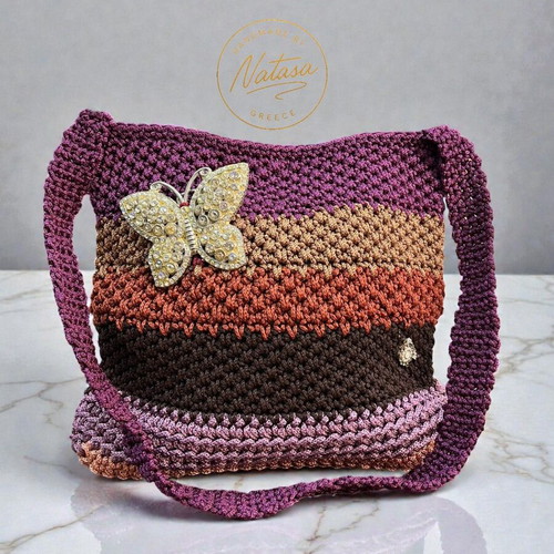 Handmade multicolor shoulder bag new