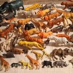 Set of 57 plastic wild jungle animals