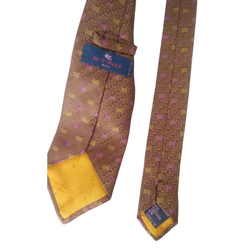 Etro tie gold patterned, like new