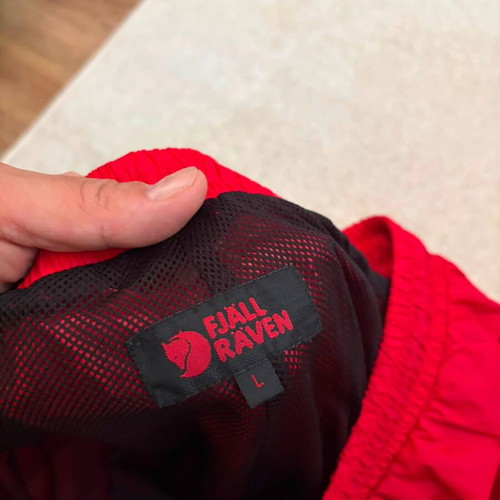 Fjällräven HC Hydratic Trail waterproof pants, size L, red