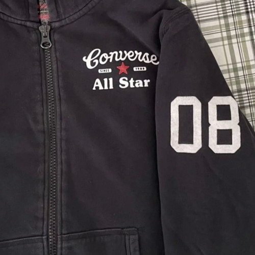 Converse All Star kids sweatshirt jacket used, blue, size XL