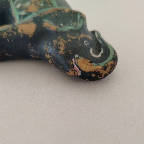 Ceramic decorative small elephant used with wear