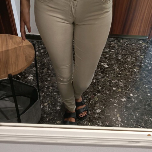 Adrexx beige long pants used, size XS