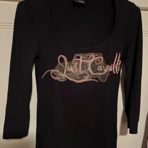 Just Cavalli blouse black, size XS, like new