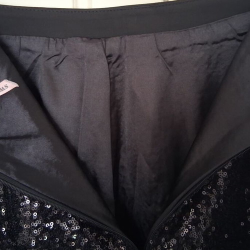 Sweewe Paris evening mini skirt like new, black sequins