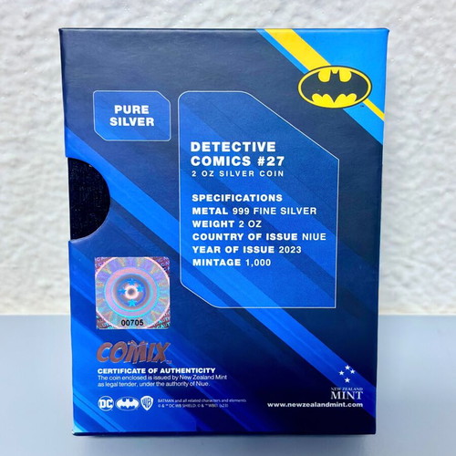 2oz 2023 Niue DC Detective Comics #27 Comix silver coin new