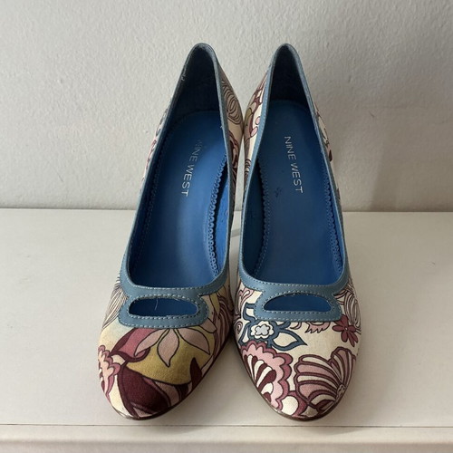 Nine West colorful pumps size 36 like new, 10 cm heel