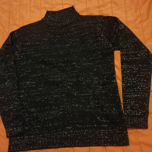 Women's black glitter sweater used, size L