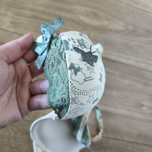 Belinda push up youth bra 75B like new, beige and green