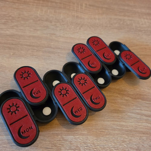 Pill box 7 days morning and night new