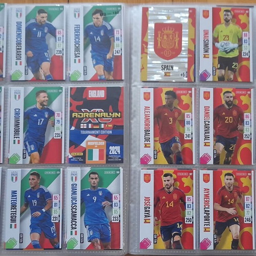 England 2024 Tournament Edition Adrenalyn XL album with 278/297 cards like new