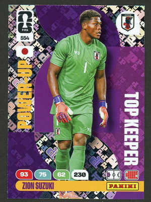 2026 Panini World Cup Adrenalyn XL #554 Suzuki Power Up pack fresh