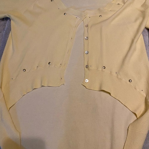 Rococo cardigan used, yellow, size S