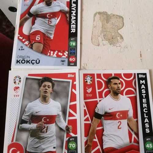Euro 2024 cards new, 3 pieces Turkey
