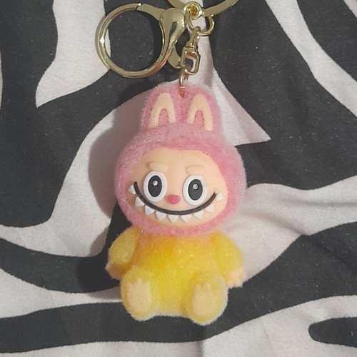 Labubu Keychain new, pink and yellow