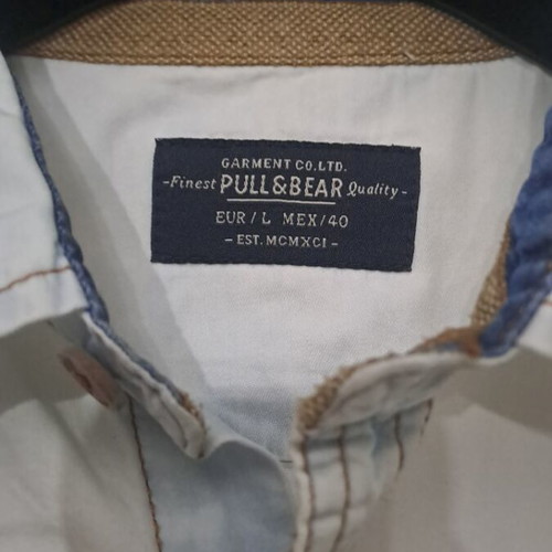 Pull & Bear short-sleeve shirt like new, cotton, denim style
