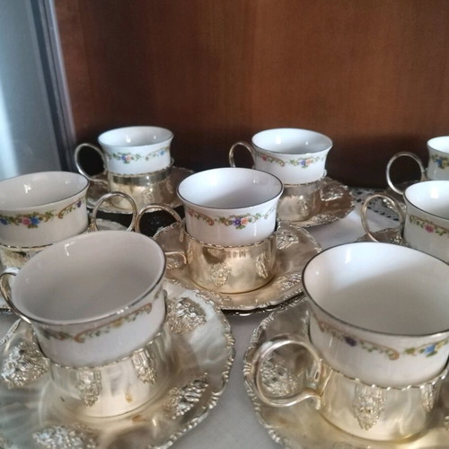 Vintage coffee and tea cups set of 10, collectible