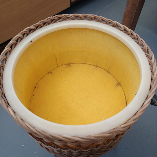 Vintage sewing basket with tripod used