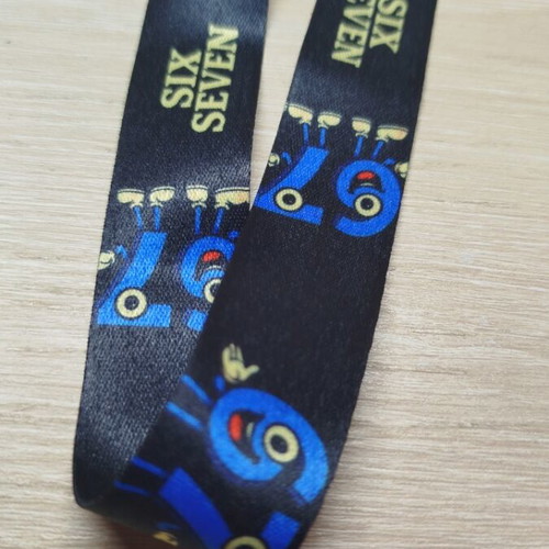 Mobile phone lanyard new, double-sided, black blue